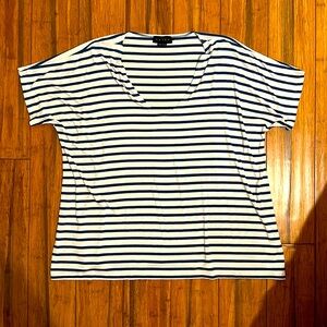 Hatch Perfect V Striped Maternity Top